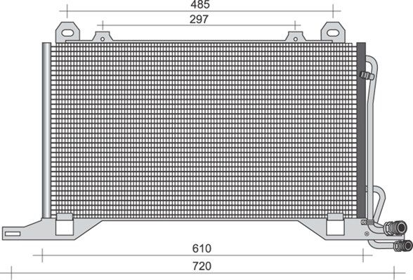 MAGNETI MARELLI Lauhdutin, ilmastointilaite 350203393000